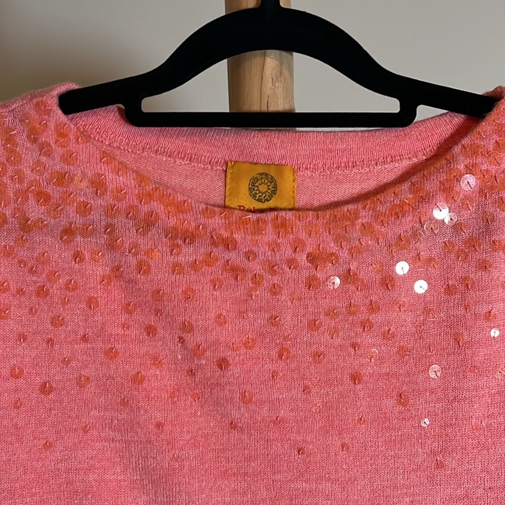 Ruby Rd. Xl Melon Colored Extra Soft Sweater With… - image 2